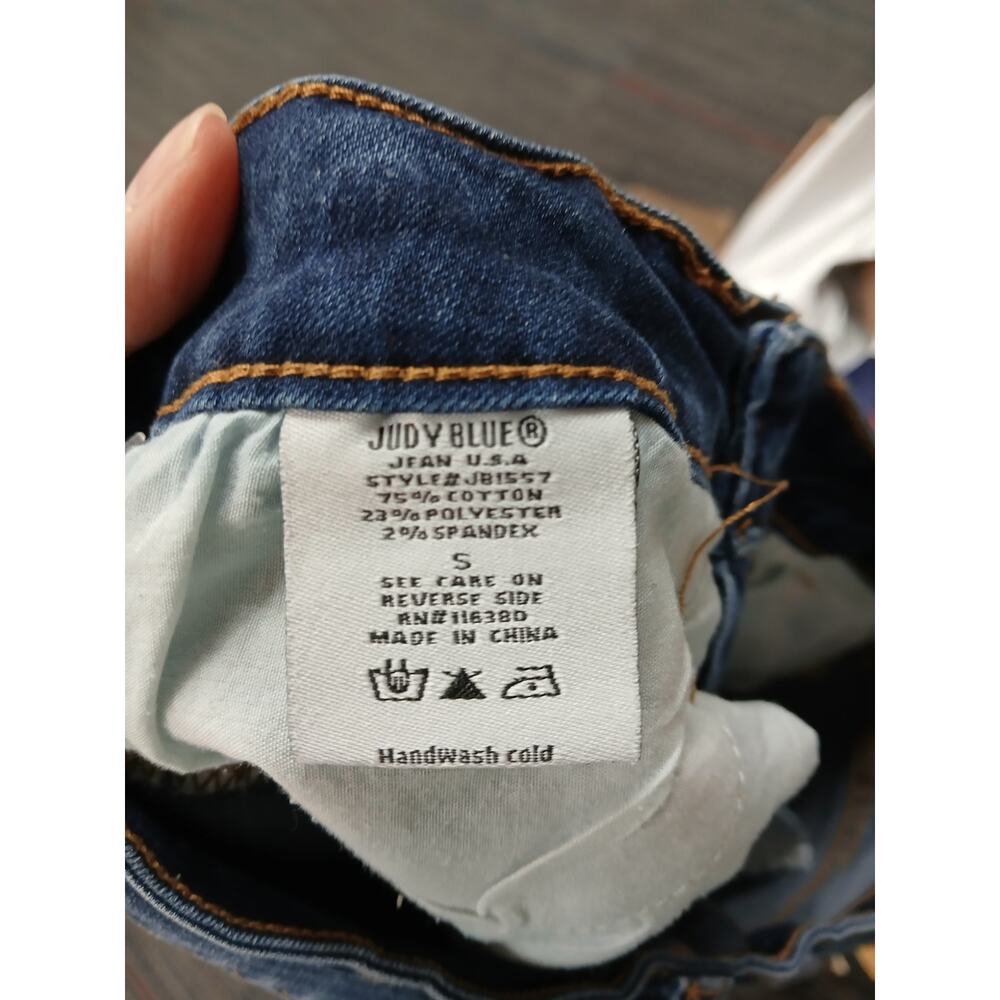 Judy blue distressed hem denim shorts womens small - Picture 7 of 7